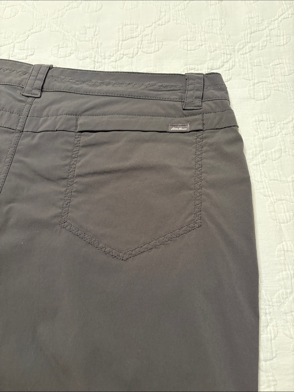 Eddie Bauer Stretch Performance Shorts - Charcoal Gray - Picture 6 of 7